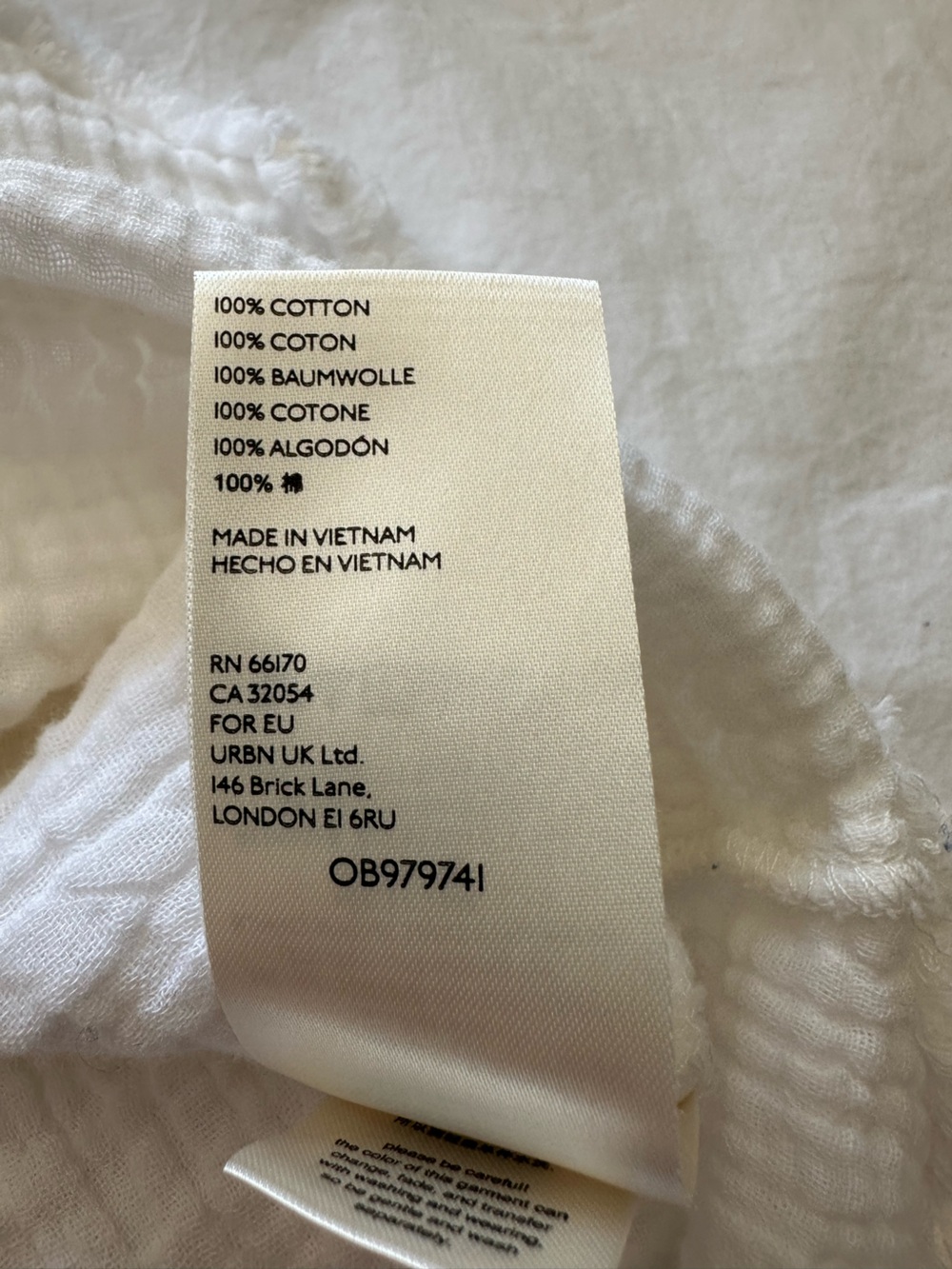 We The Free white gauze top, size large - Picture 12 of 12